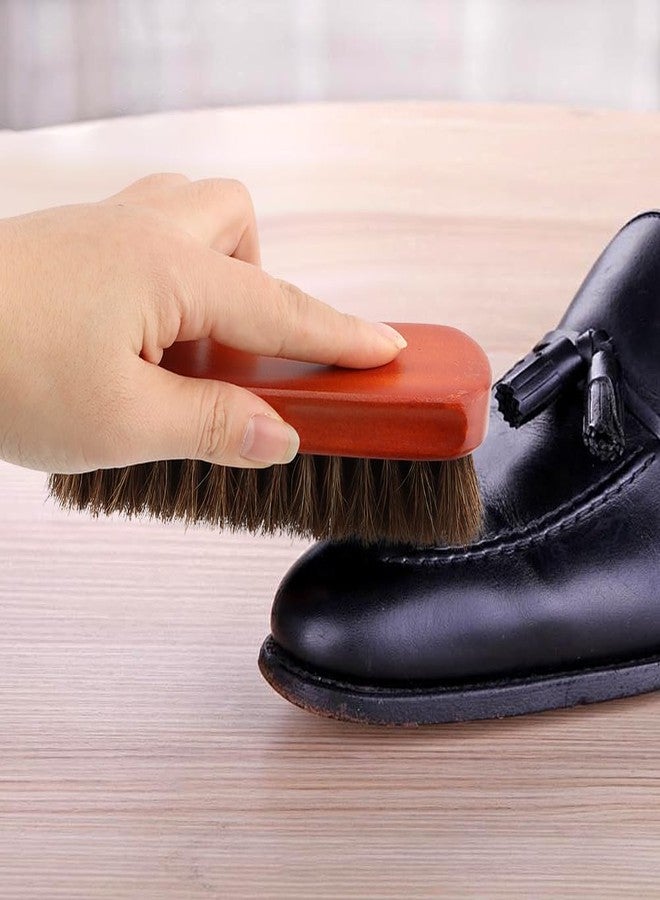 Trasylph 4 Pcs Horsehair Felt Hat Brush Kit with Cleaning Sponge, Cowboy Hat Brush Cleaning Kit, Wood Hat Brush Baseball Cap Lint Brush Remove Dust for Hair Furniture Suits Clothes - Image 5